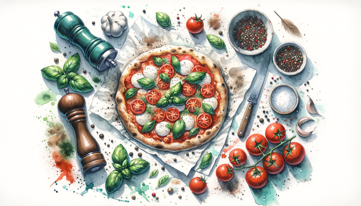 Homemade pizza from scratch